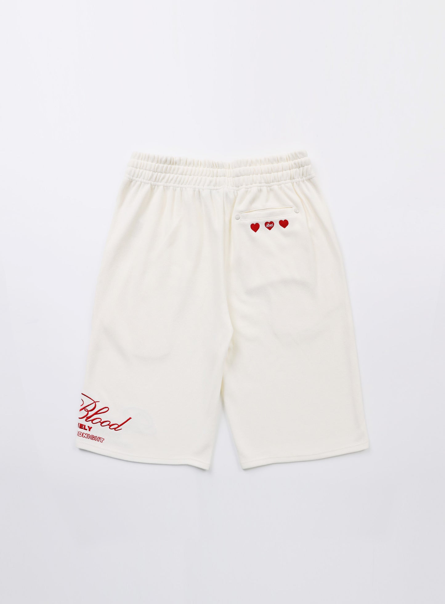 BADBLOOD Classic Logo Bermuda Pants / Cream White