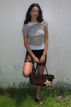 YEOMIM belted boat bag (espresso)