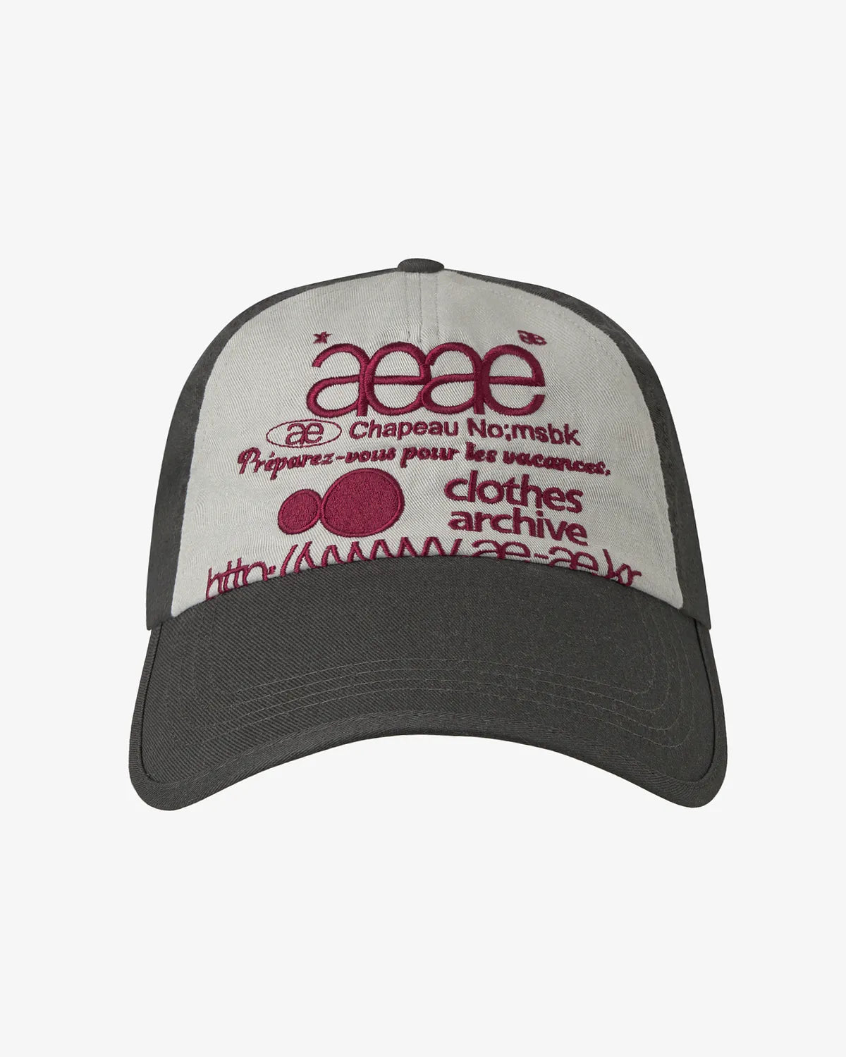 WEB LOGO 5 PANNEL BALL CAP / 6COLORS