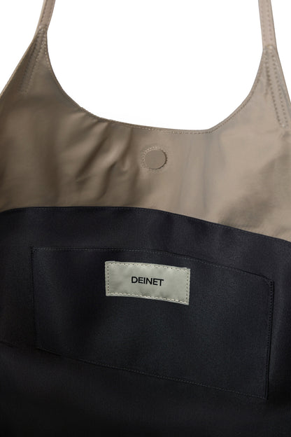 FRILL BIG BAG IN BEIGE