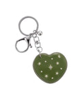 [NFF開團價💓 2.27截單] Heart Dia Mirror Key Ring-khaki