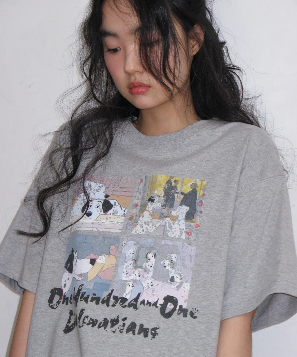 Ames-Worldwide x Disney DALMATIANS CARTOON TEE  / 2colors