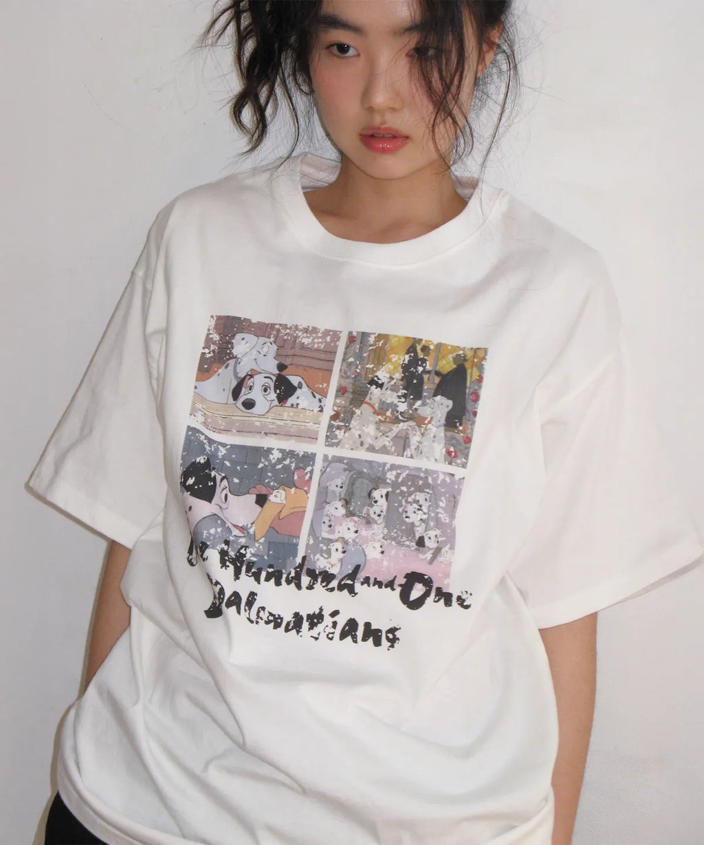 Ames-Worldwide x Disney DALMATIANS CARTOON TEE  / 2colors