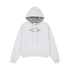 LSC Logo Check Appliqué Hoodie Melange White