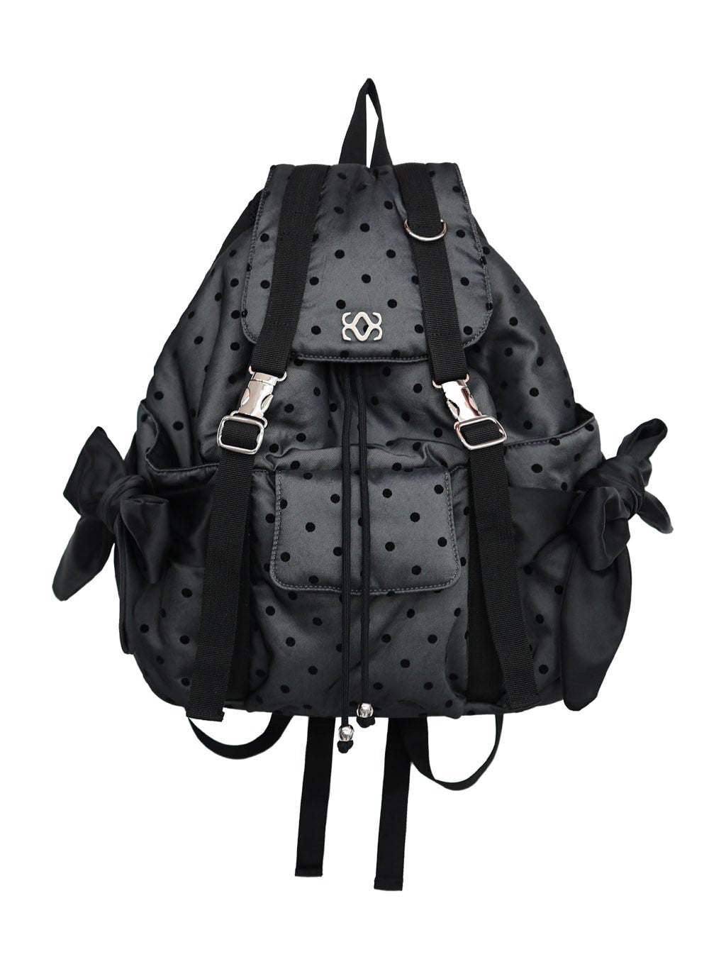 siweol Bow String Backpack / Dot Black