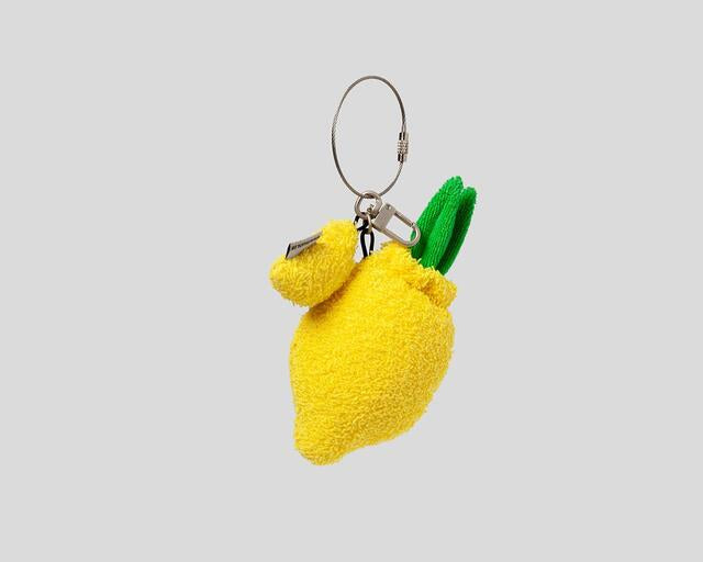 TUKATA Lemon (Small) Rough Terry-towel cotton doll keyring