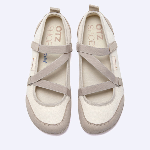 OTZ TULARE BANDING FLAT SHOES / IVORY