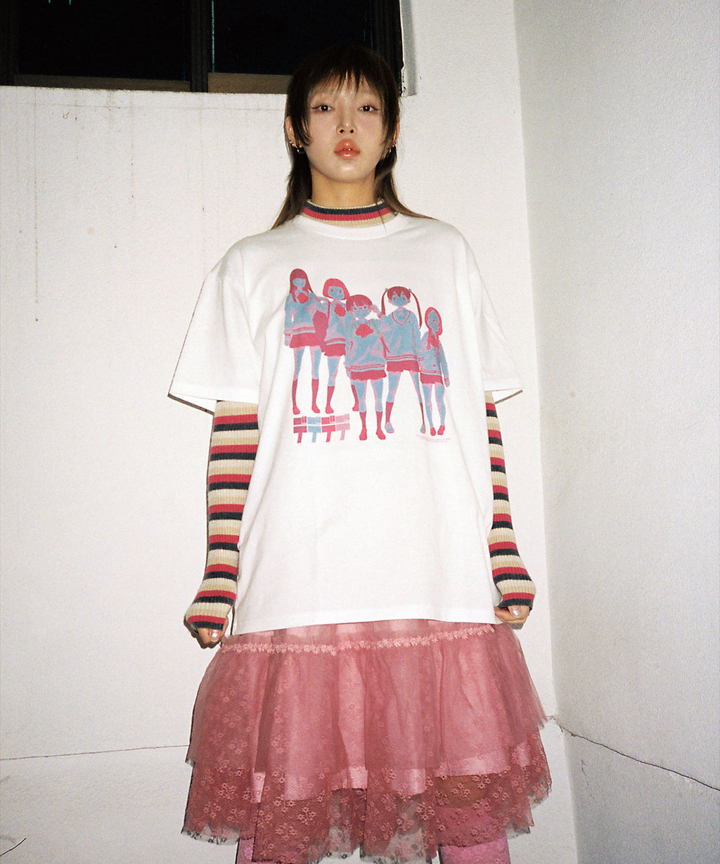 niceghostclub DEDEDEDE KEITA OBA TEE [WHITE]