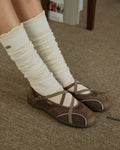 OTZ ROMARY BANDING FLAT SNEAKERS - SUEDE MOCHA