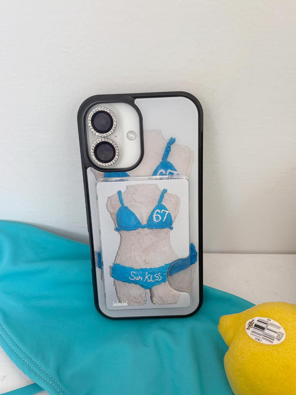 67 blue bikini phone case (有magsafe!!)