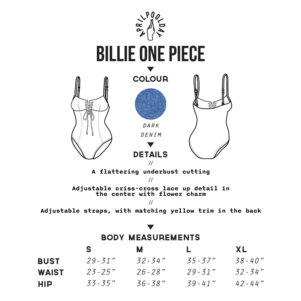 APRILPOOLDAY BILLIE ONE PIECE