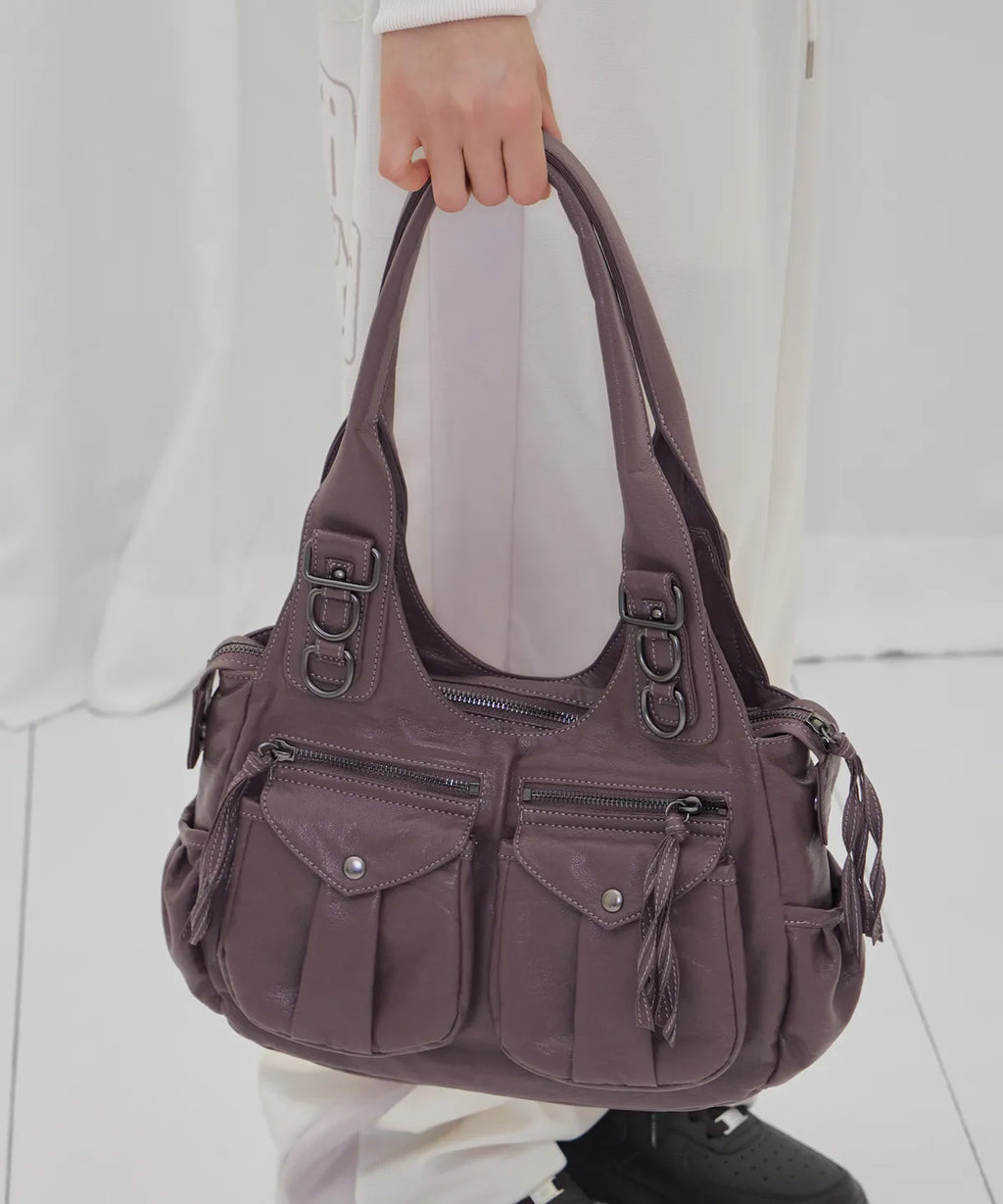 FANCY CLUB RANMA HOBO BAG (PLUM)