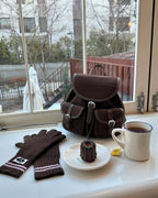 AHOHA Suede Keepin Bag Backpack / 2colors