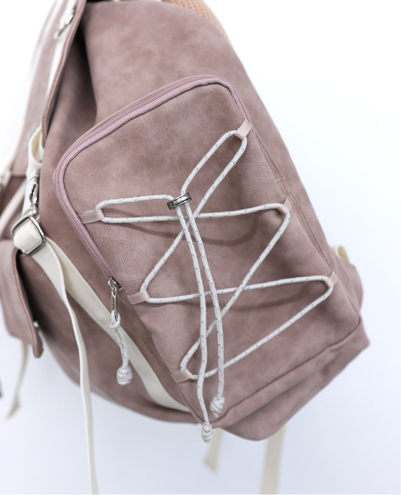 siweol Bow String Backpack / Indie Pink