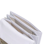 fennec Crinkle Triangle Accordion Pocket / fog lavender