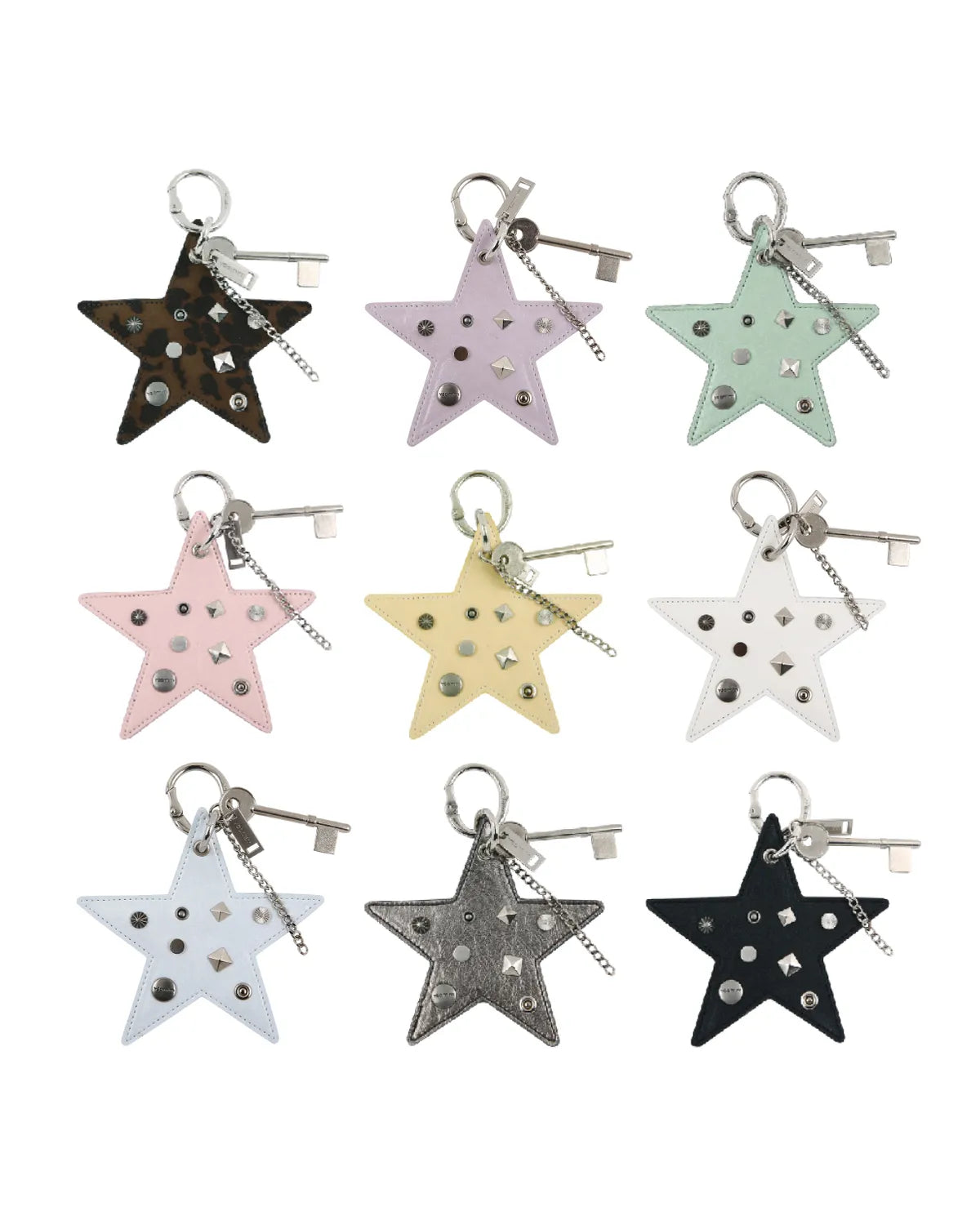 Star Tag Keyring - 9colors
