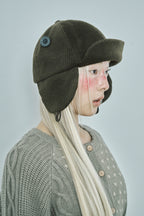 hugyourskin Trooper flap button cap (Brown)