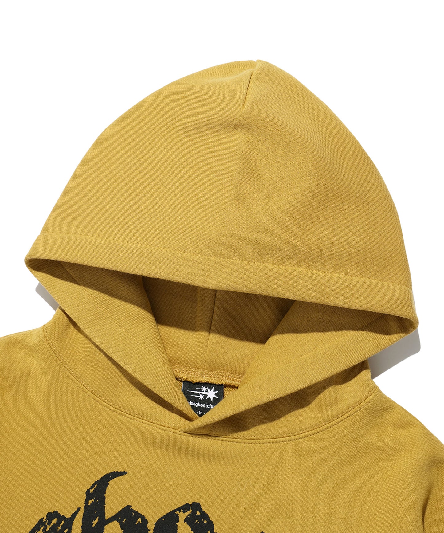 niceghostclub A FALLING CAT HOODIE [MUSTARD]