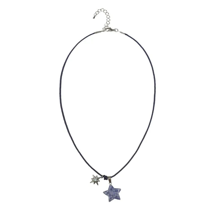 LSC Star Stone Pendant Necklace - Blue