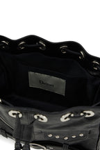 DEINET STUD BELTED MINI BUCKET BAG - 3COLORS