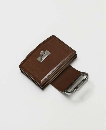 eklar Arco wallet / suede brown