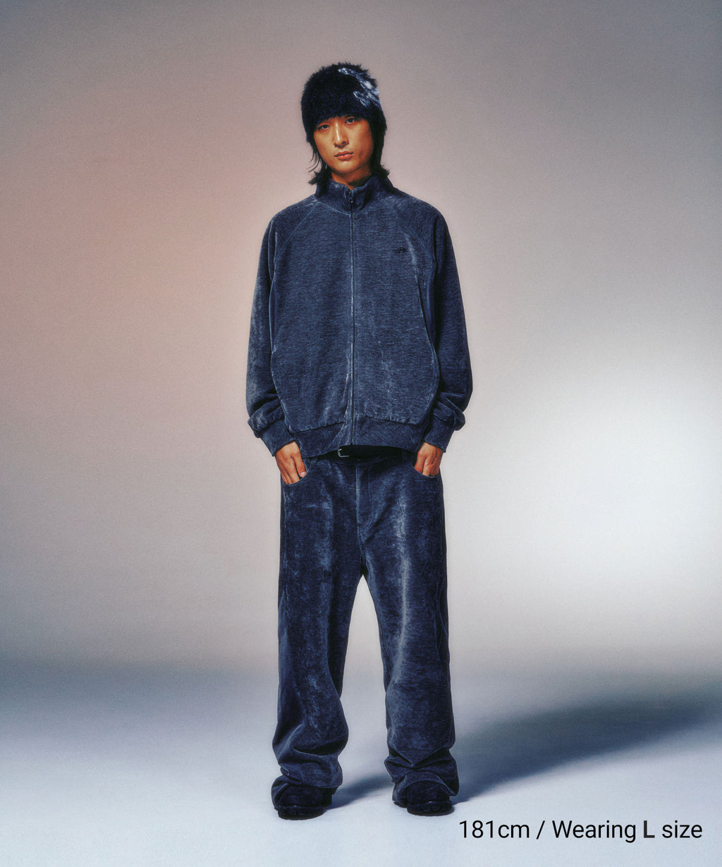 niceghostclub VELOUR TRACK JACKET [GREY]