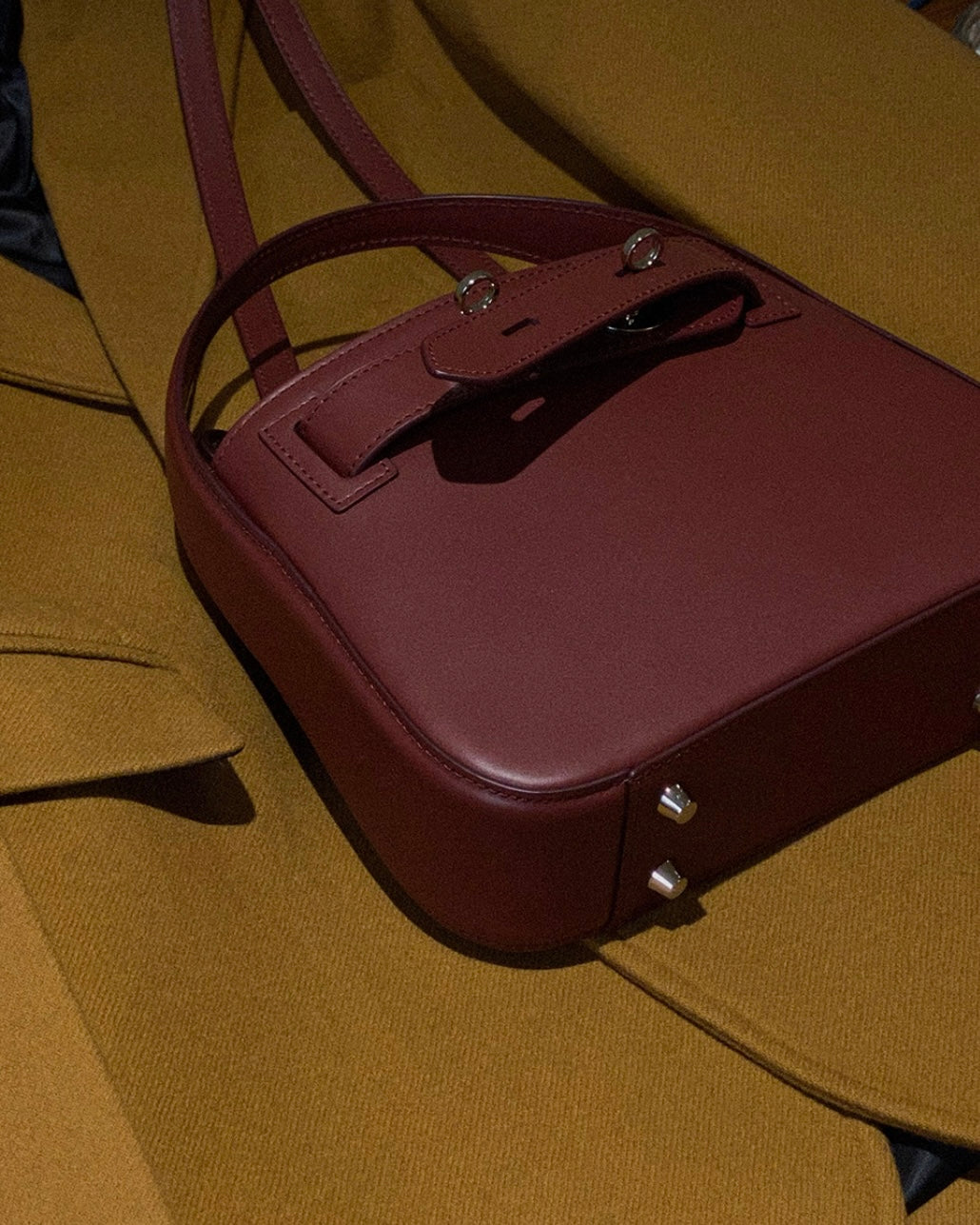 [100%牛皮] THE OFTN TILT / BURGUNDY S