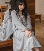 J'eu Rowney Lace Sleeping Pajama Set 4colors