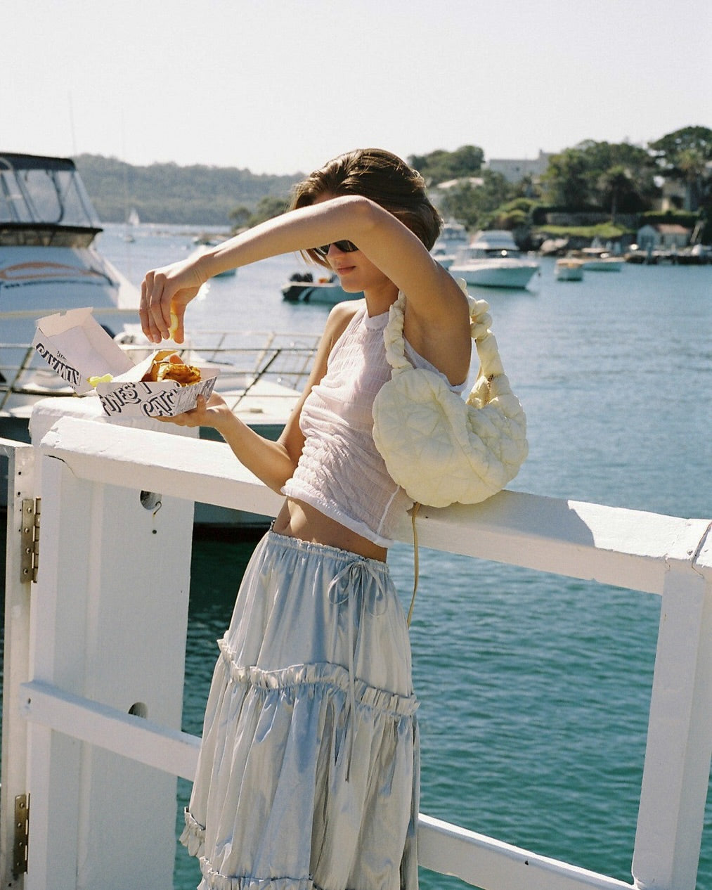 Carlyn Flower Cozy Bag / pastel yellow