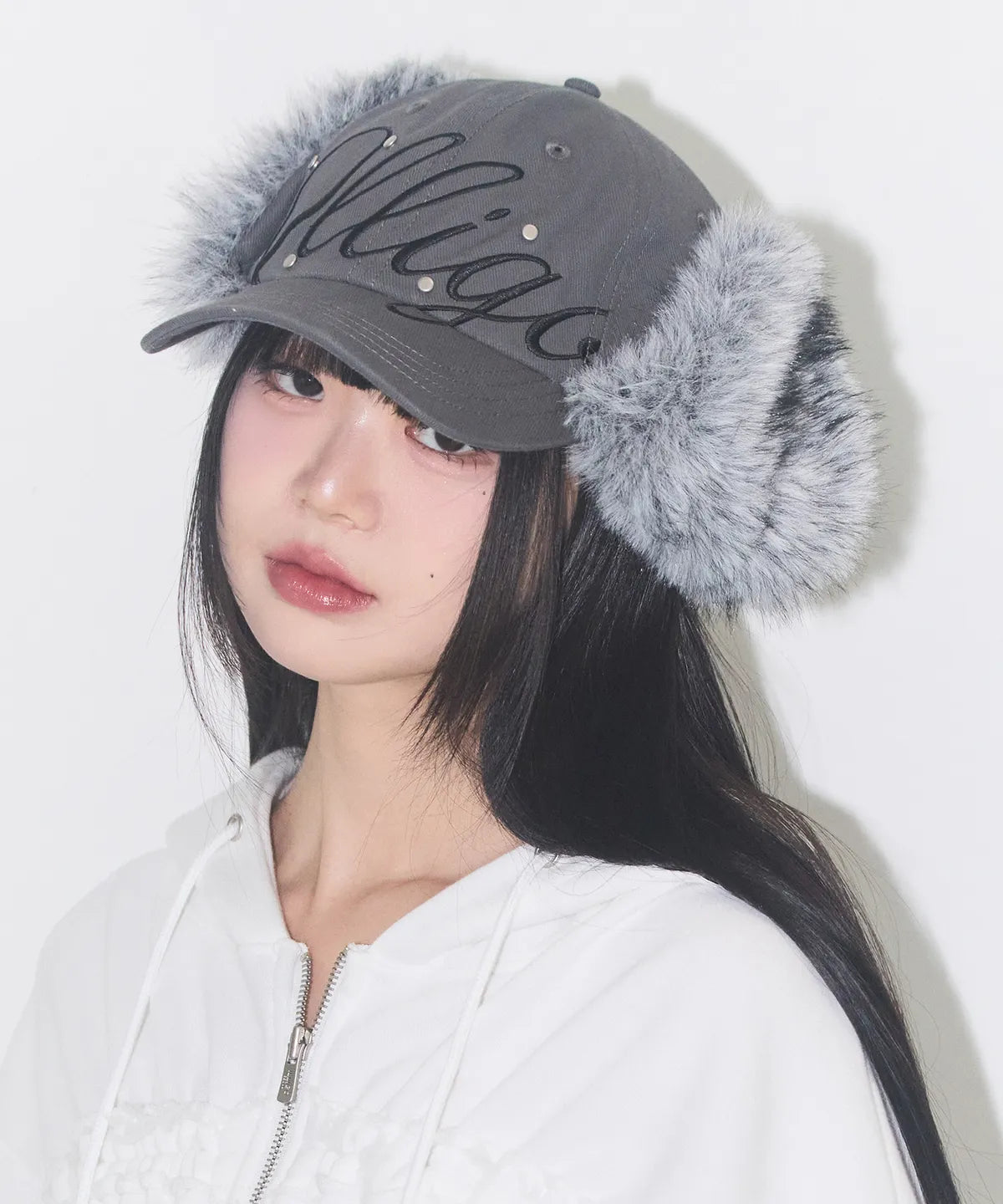 ILLIGO FLURRY EAR FALP CAP - CHARCOAL