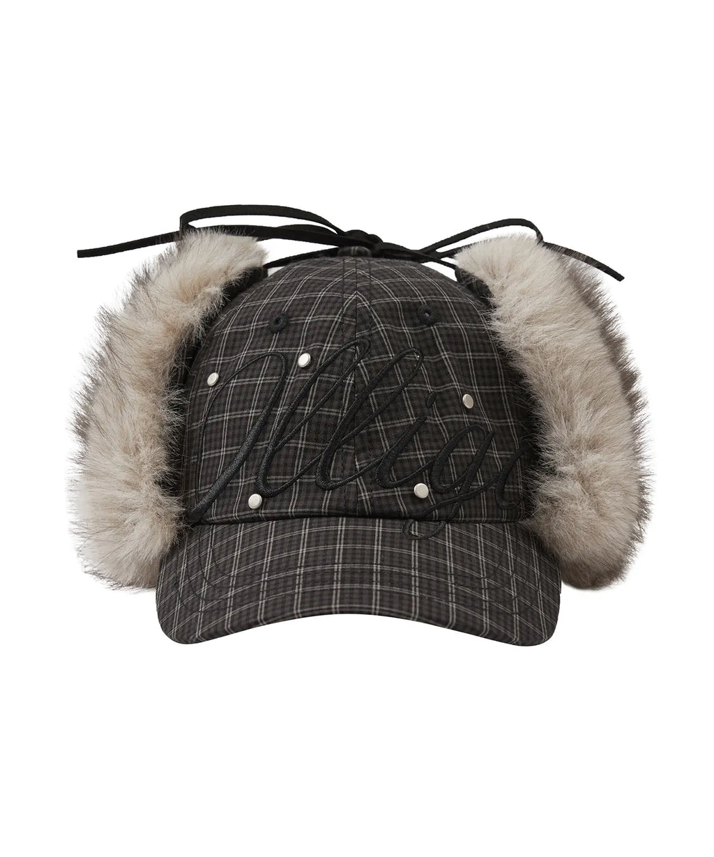 ILLIGO FLURRY EAR FALP CAP - CHECK CREAM