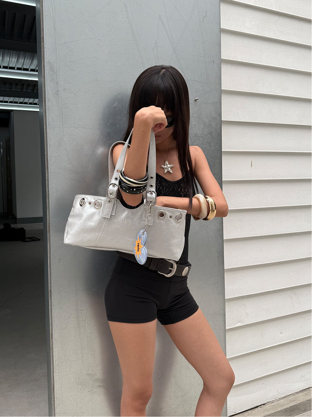 BECKY MINI BAG / SILVER