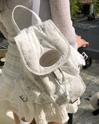 lotsyou Nostalgia Chubby Backpack - Flower