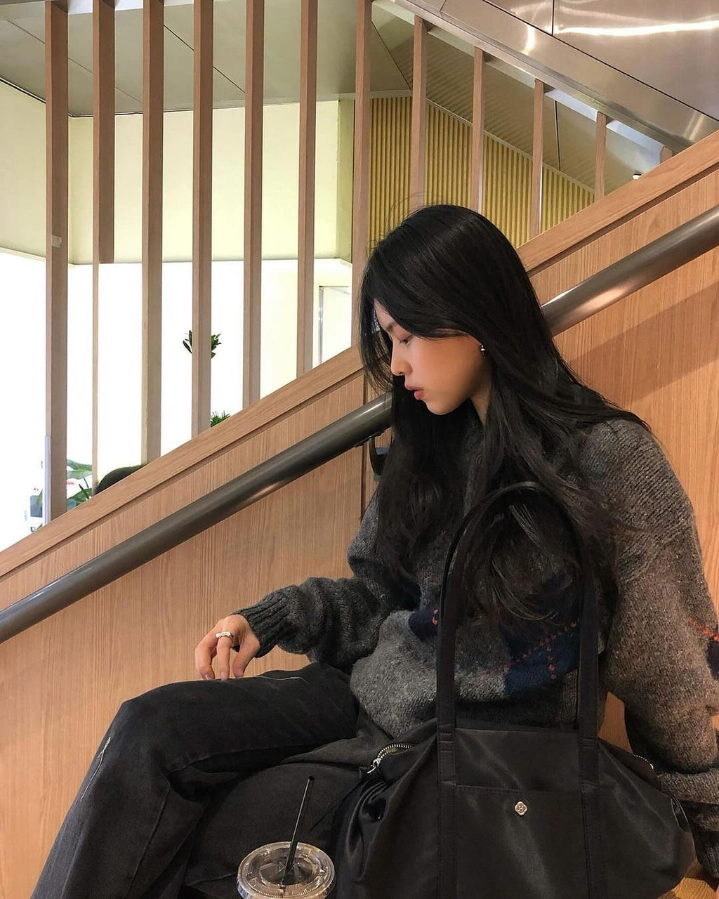 Heeari Aurora Shirring Duffel Bag - Black