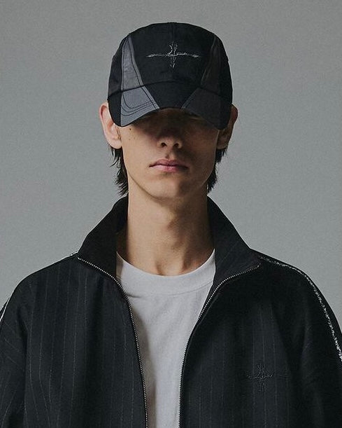 NOT4NERD Cross Symbol Incision Nylon Camp Cap / Black