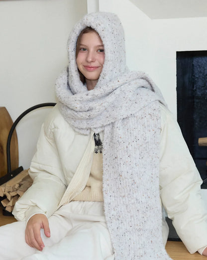 COOKIE KNIT MUFFLER_oatmeal