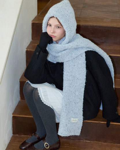 COOKIE KNIT MUFFLER_gray