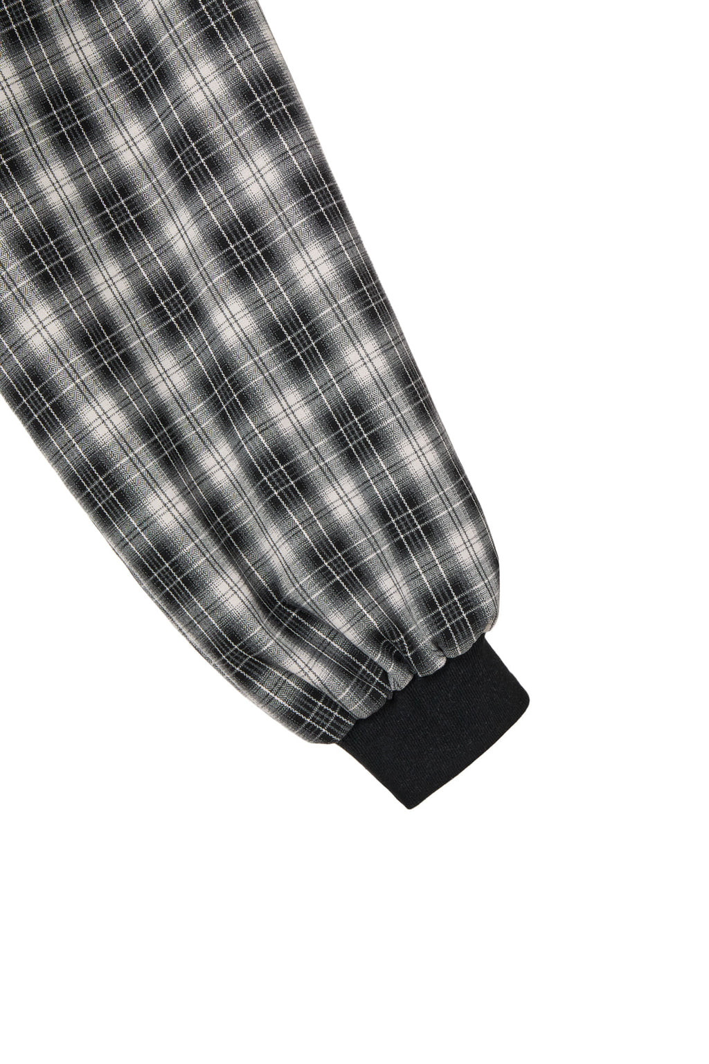 DEINET CHECK BOMBER JACKET IN BLACK