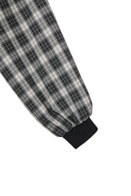 DEINET CHECK BOMBER JACKET IN BLACK