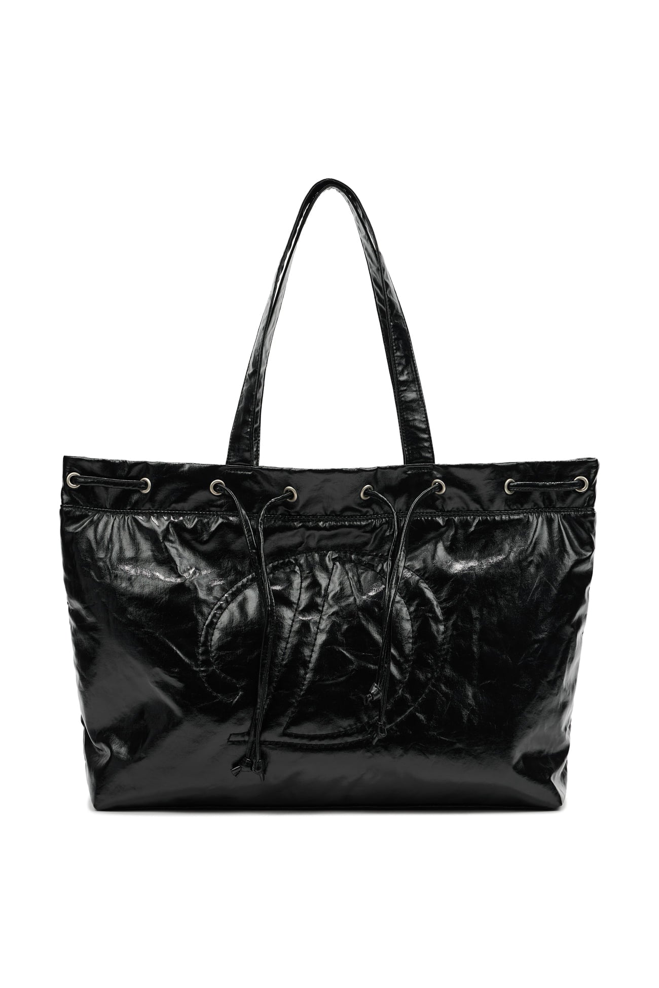 DEINET D STITCH PADDING BAG IN BLACK
