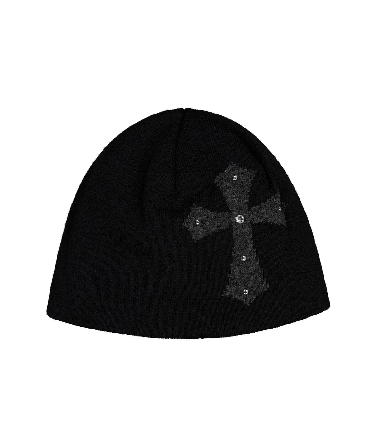 SETUPEXE CROSS STUDDED BEANIE / BLACK