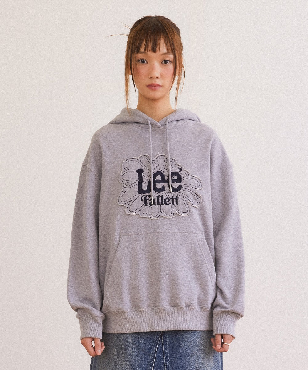 [Fallet x Lee] Sun Flower Hoodie / grey