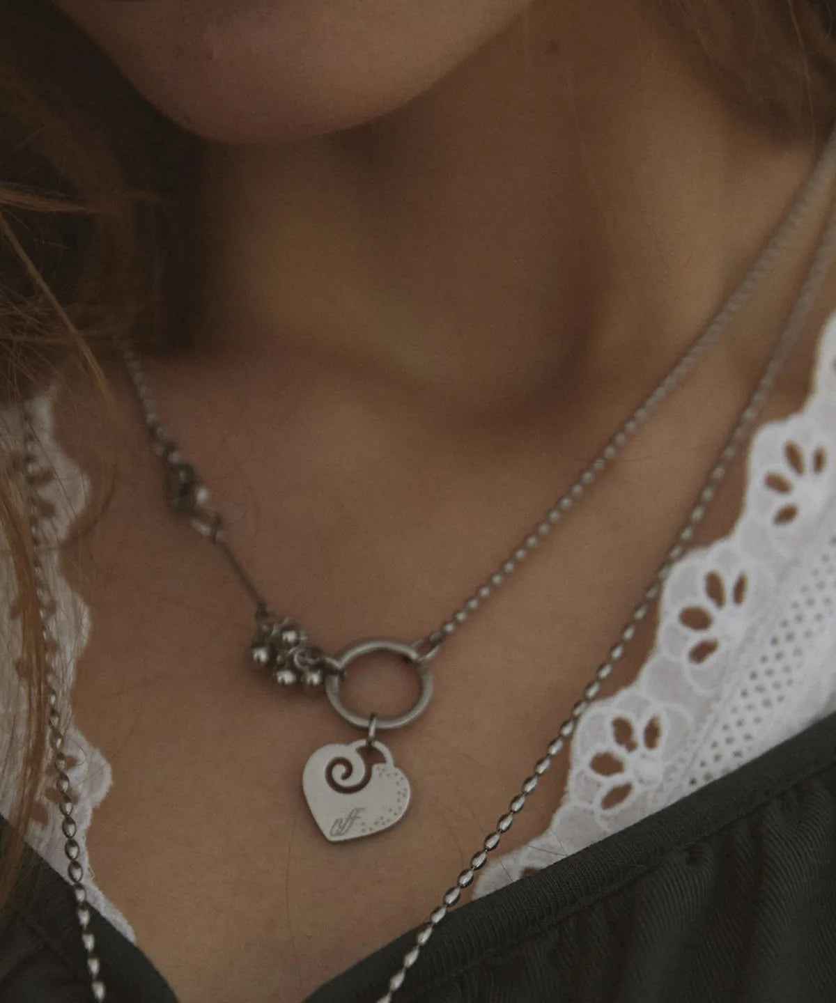 NFF Signal Necklace-silver
