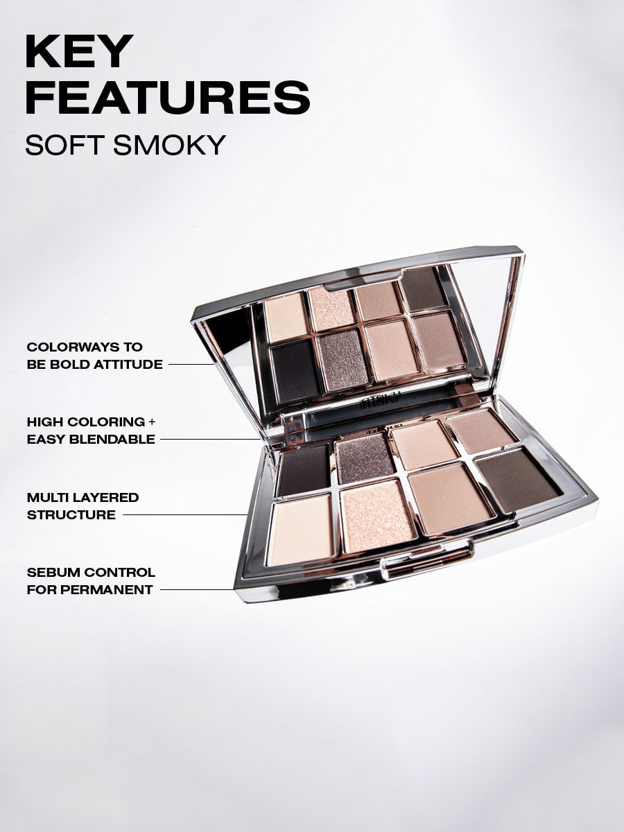 RISKY Pigment Eyeshadow Palette / SOFT SMOKY