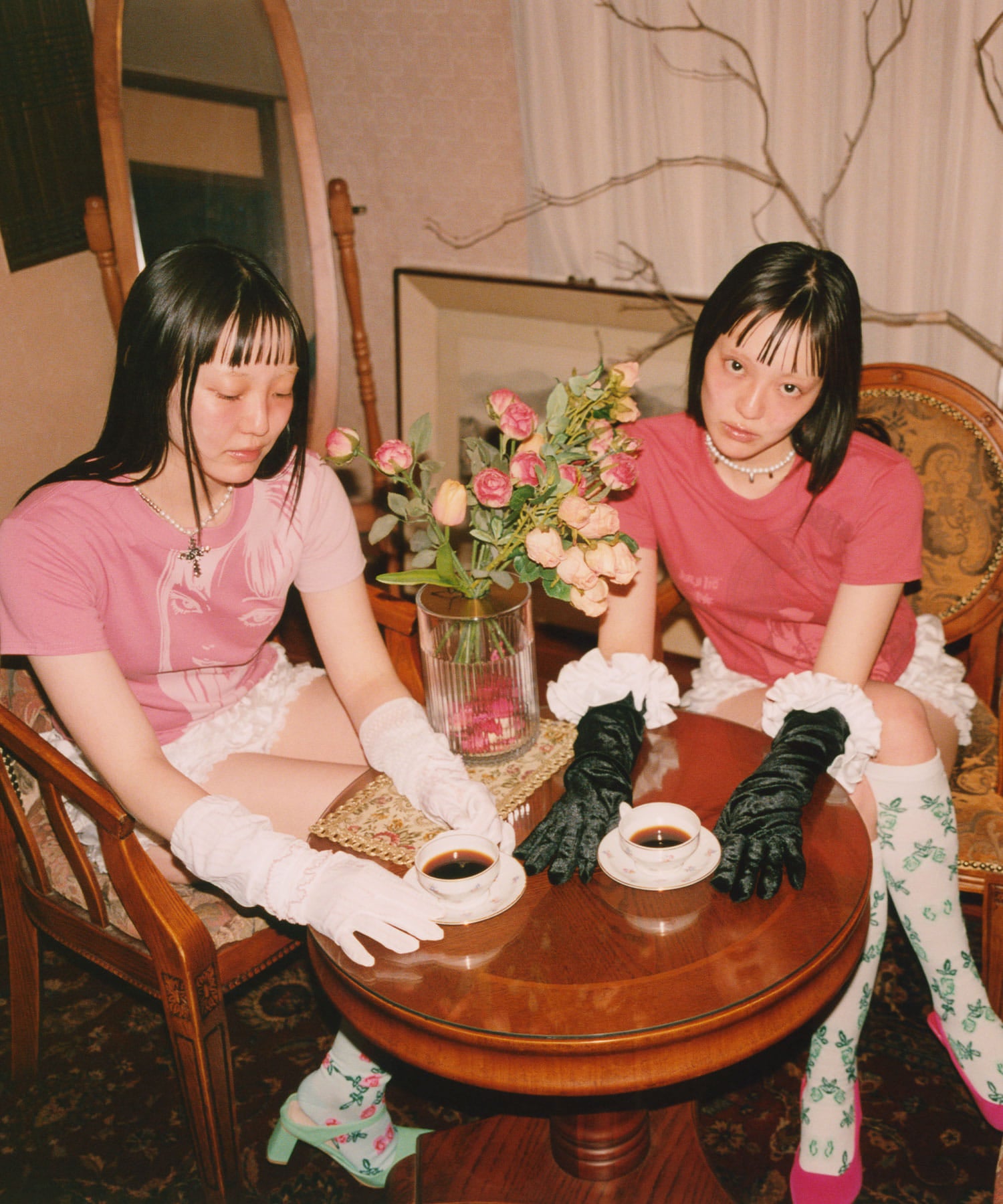 niceghostclub junji ito maniac tomie mini tee [coral]