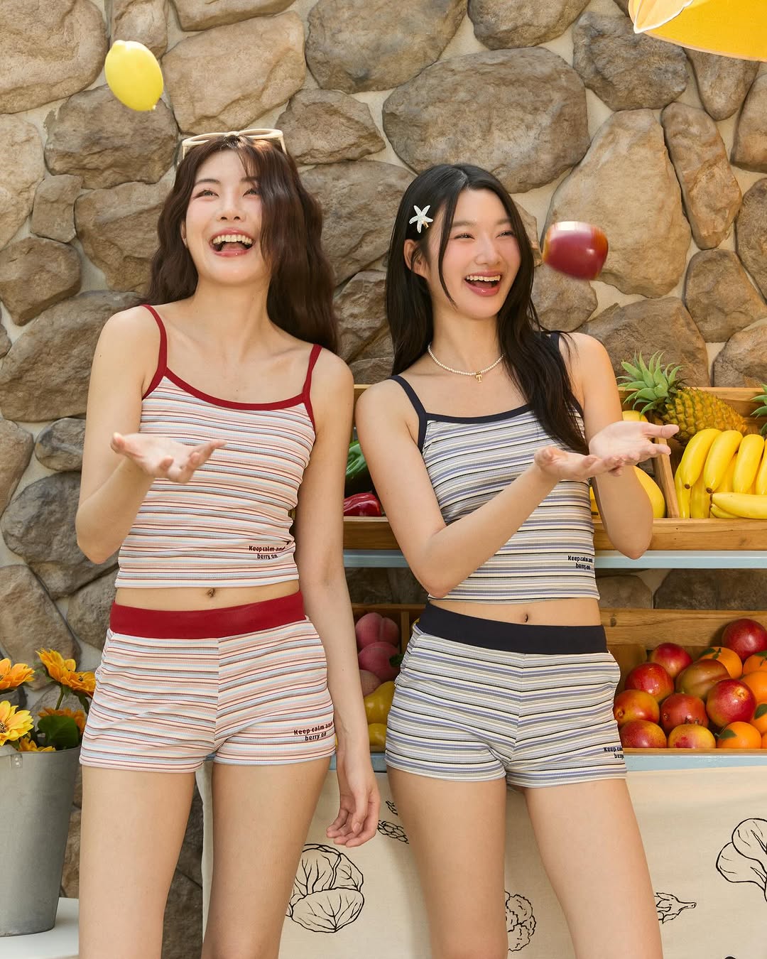 [th] grapefruit stripe set / 3colors (可單買!!)