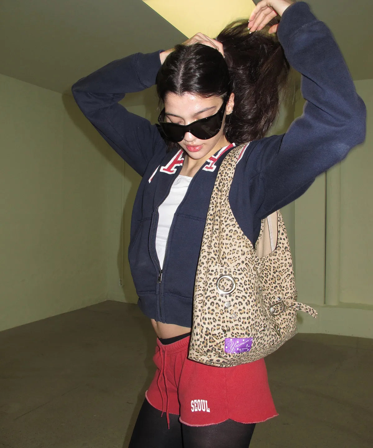 yeomim layout bag (leopard beige)