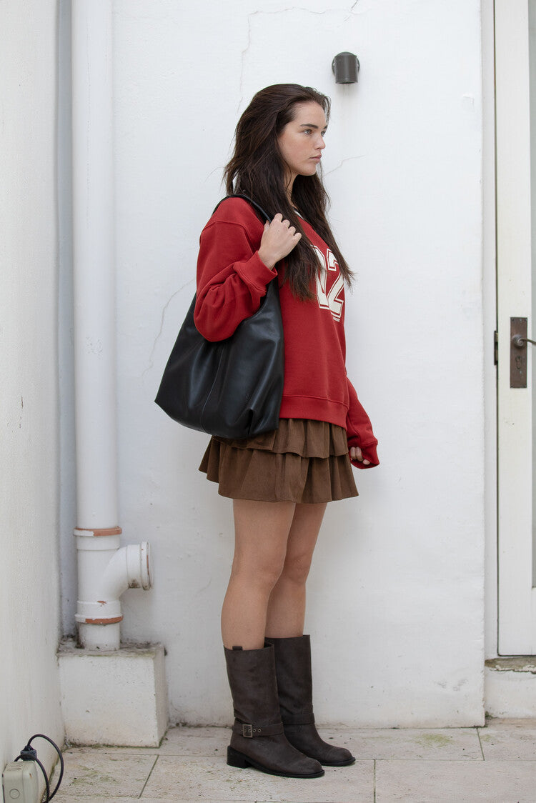 SPORTY OVERSIZE SWEATSHIRT (RED)