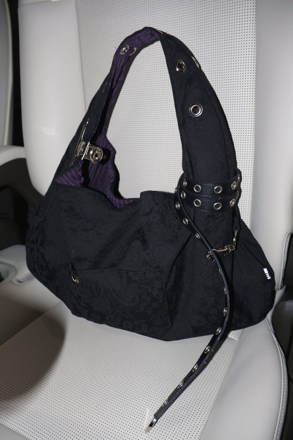 DEPC EYELET JACQUARD BAG