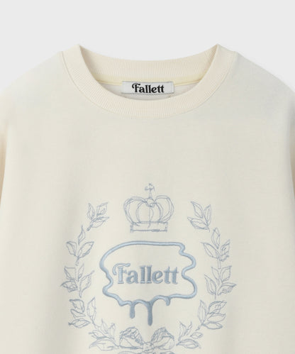 Fallett Classic Ivy League Sweatshirt / ivory